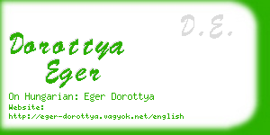 dorottya eger business card